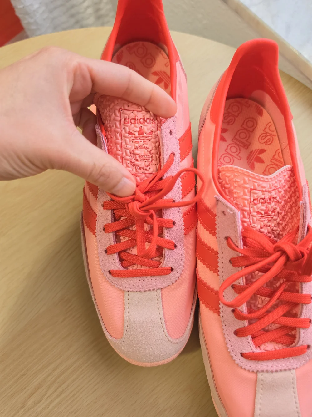 Adidas Women's Pink & Red Sneakers Size 8
